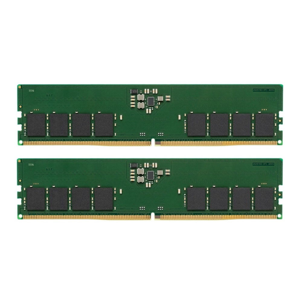 

Комплект памяти DDR5 DIMM 32Gb (2x16Gb), 5600MHz, CL46, 1.1V, Kingston (KVR56U46BS8K2-32) Retail, KVR56U46BS8K2-32