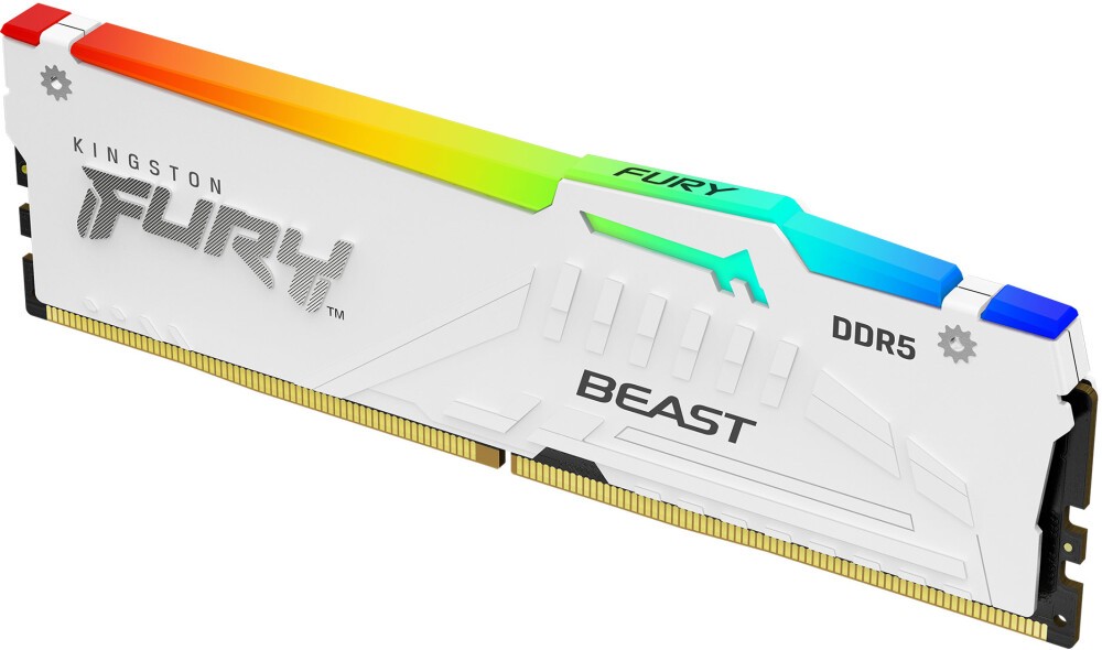 

Память DDR5 DIMM 32Gb, 5600MHz, CL36, 1.35V, Kingston, FURY Beast White RGB (KF556C36BWEA-32) Retail, KF556C36BWEA-32