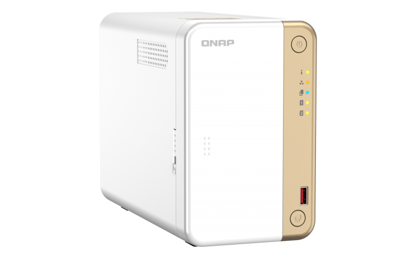 

Сетевой накопитель (NAS) QNAP TS-262-4G, 2x2.5"/3.5" SATA3 HDD, 2xM.2-PCI-E, 1x2.5Гбит/c, HDMI, 2xUSB 3.X, Intel Celeron N4505/2x2 ГГц, DDR4 4Gb, 65W, (TS-262-4G), TS-262-4G