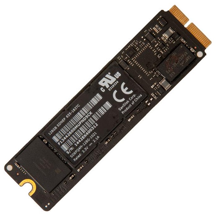 Твердотельный накопитель (SSD) Sandisk 128Gb MacBook (655-1837D) Bulk (OEM) - фото 1