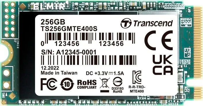 

Твердотельный накопитель (SSD) Transcend 256Gb MTE400S, 2242, PCI-E, NVMe (TS256GMTE400S) Retail