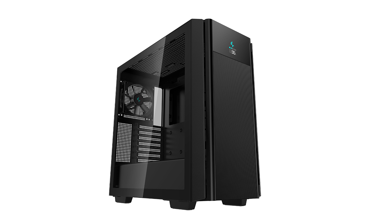 Корпус Deepcool CH510 Mesh Digital, EATX, Midi-Tower, USB 3.0, USB Type-C, черный, без БП (R-CH510-BKNSE1-G-1)