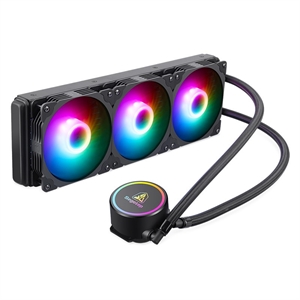 Жидкостное охлаждение Segotep BeCool 360S RGB для Socket 115x/2066/2011/2011-3/1200/1700/AM4/TR4/TRX40, 280 Вт, 3x12 см, RGB LED