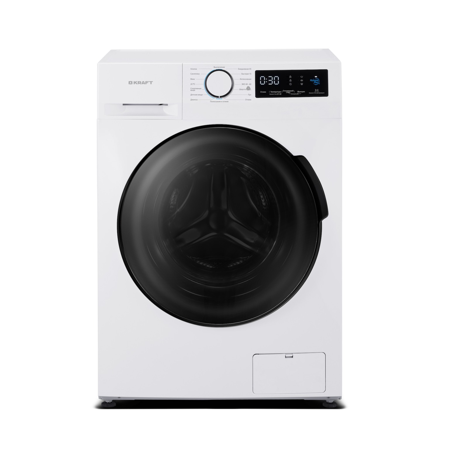 

Стиральная машина KRAFT KF-HD8142WE, 8 кг, 1400 об/мин, белый/черный (KF-HD8142WE), KF-HD8142WE