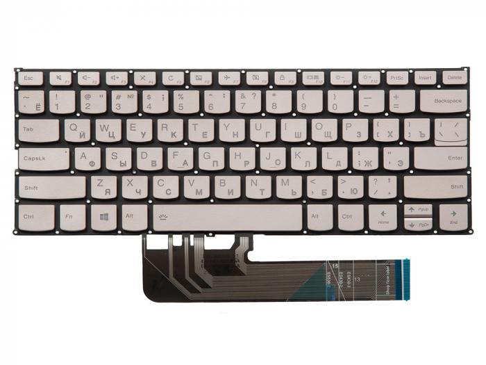 

Клавиатура для ноутбука Lenovo Yoga 530-14IKB, 530-14ARR, 530-14IKB, 730-13IKB, 730-13IWL, 730-15IKB, 730-15IWL, 530-14AR, 530-14IKB, Air14IKBR, Air15IKBR, AIR15ARR, 730-15 530-15 FLEX6-14, серебристый (930814), PD4SB-RU