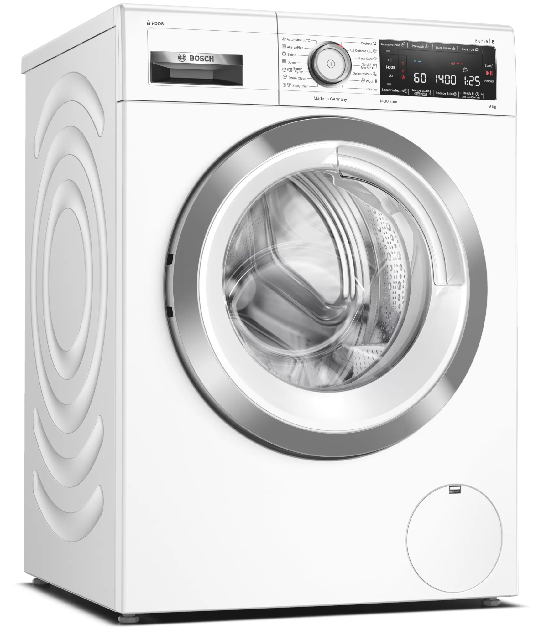 

Стиральная машина Bosch Serie 8 WAV28K90ME, 9 кг, 1400 об/мин, белый (WAV28K90ME), WAV28K90ME