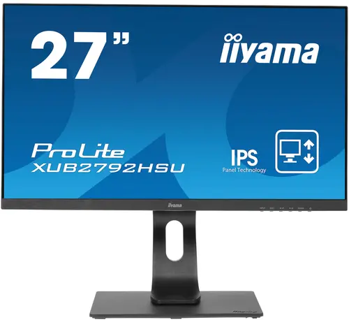 

Монитор 27" Iiyama ProLite XUB2792HSU-B5 IPS, 1920x1080 (16:9), 250кд/м2, 4 мс, 178°/178°, VGA, HDMI, DisplayPort, USB-Hub, черный (XUB2792HSU-B5), XUB2792HSU-B5