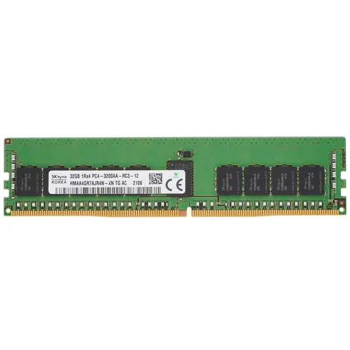 

Память DDR4 RDIMM 32Gb, 3200MHz, CL22, 1.2V, Dual Rank, ECC Reg, Hynix (HMAA4GR7AJR4N-XNTG)