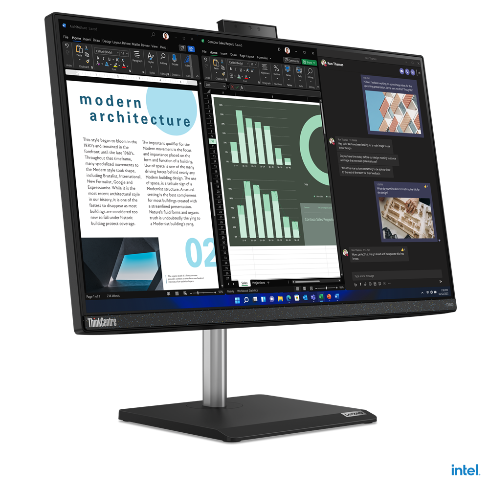 

Моноблок Lenovo NEO 30a All-In-One 23.8" 1920x1080, Intel Core i3-1220P 1.5 ГГц, 8Gb RAM, 256Gb SSD, Intel Iris Xe Graphics, WiFi, BT, Cam, без ОС, черный, клавиатура, мышь (12B0004HRU), NEO 30a All-In-One