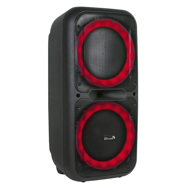 

Акустика портативная Eltronic Dance Box 500, 80 Вт, FM, AUX, USB, SD, microSD, Bluetooth, подсветка, черный (20-05), Dance Box 500
