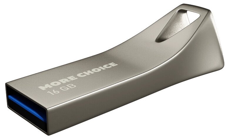 

Флешка 16Gb USB 3.0 More Choice MF162, серебристый (4610196401138), 0