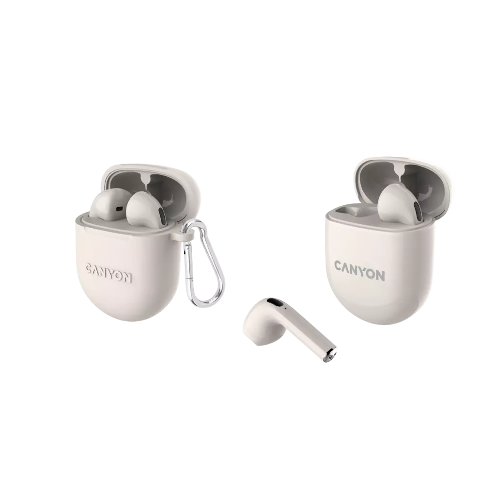 

Беспроводная гарнитура Canyon TWS-6, бежевый (CNS-TWS6BE), TWS-6