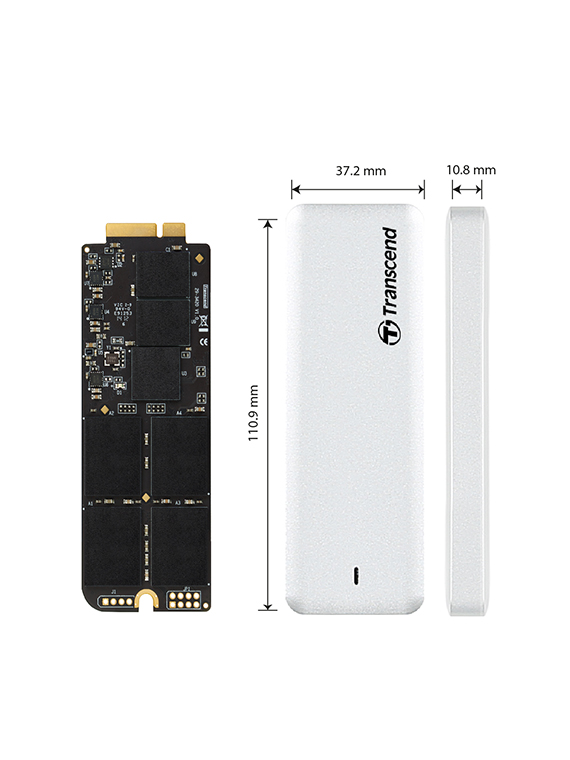 

Внешний твердотельный накопитель (SSD) Transcend 480Gb JetDrive 720, USB 3.0, серебристый (TS480GJDM720), TS480GJDM720