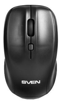 Мышь беспроводная Sven RX-305 Wireless Black USB, 1600dpi, оптическая светодиодная, USB, черный, б/у, отказ от покупки, вскрытая упаковка, незначительные потёртости на ножках