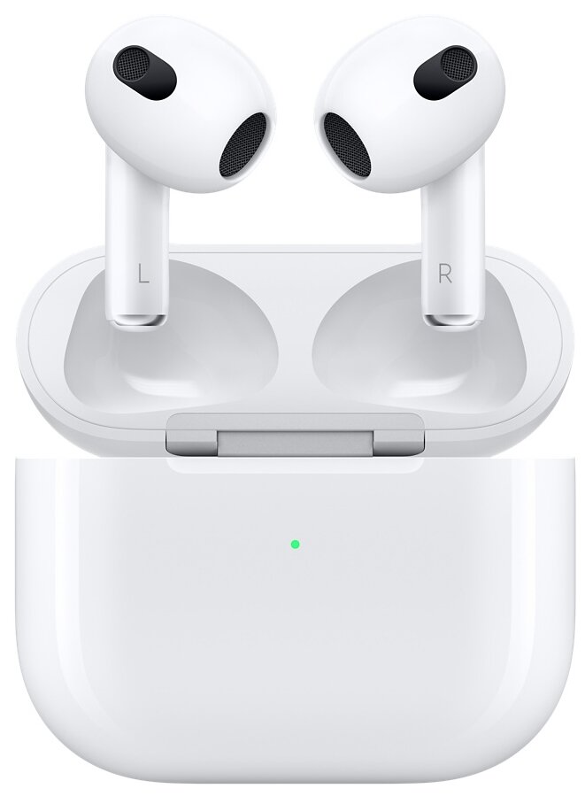 Беспроводная гарнитура Apple AirPods 3 Lightning Charging Case, белый (MPNY3AM/A)