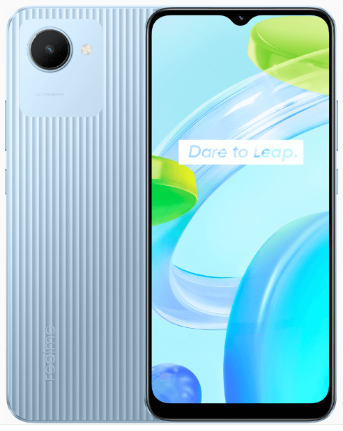 Смартфон Realme C30, 6.5" 720x1600 IPS, Unisoc T612, 2Gb RAM, 32Gb, 3G/4G, Wi-Fi, BT, Cam, 2-Sim, 5000 мА⋅ч, Micro-USB, Android 11, голубой (RMX3581) б/у, незначительные следы эксплуатации, полный комплект
