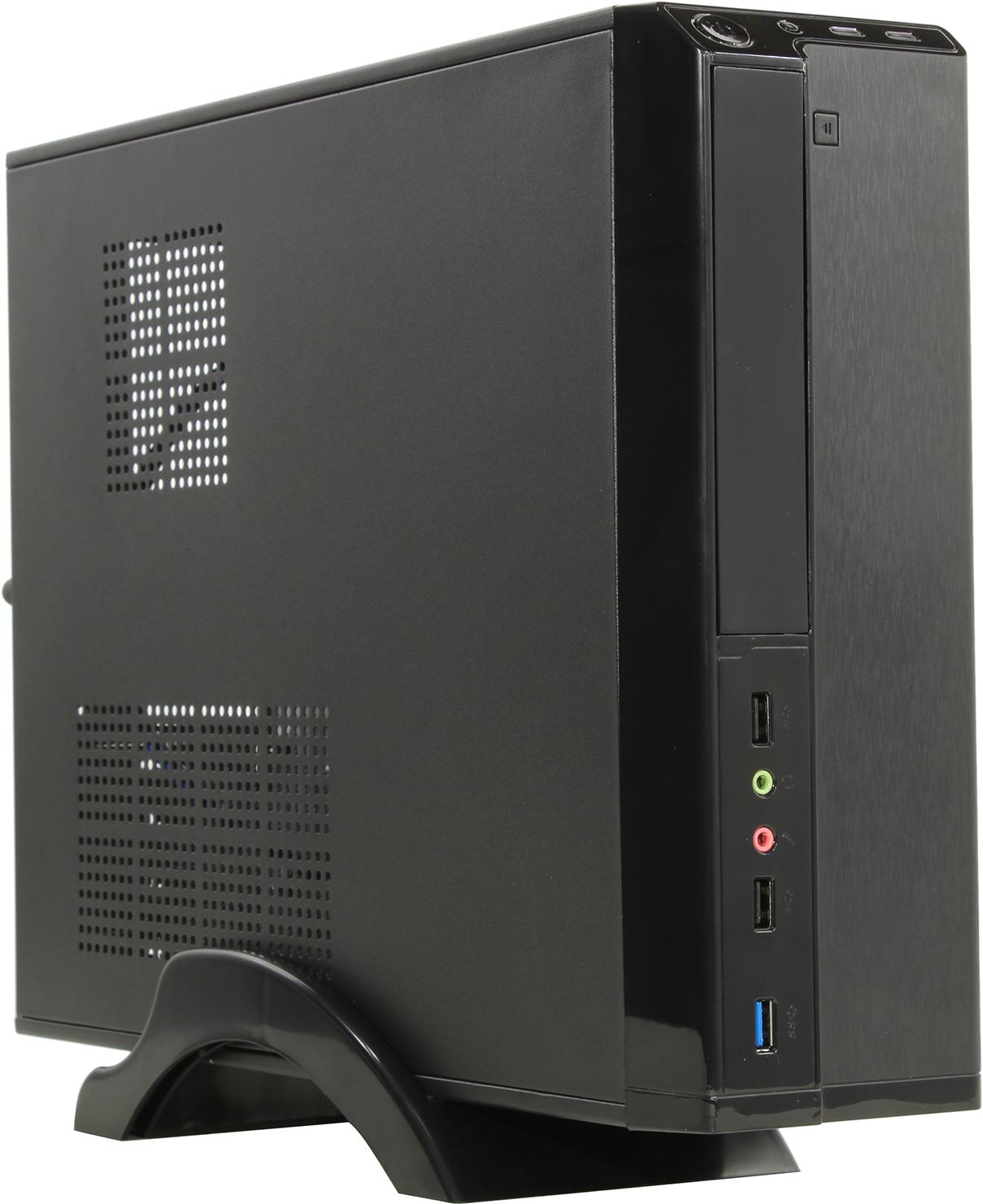 Корпус ExeGate MI-207U, Slim-Desktop, 350 Вт, черный