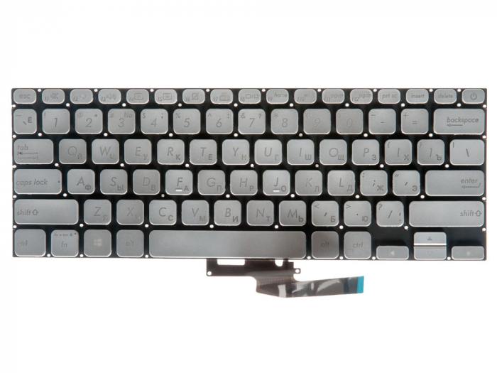 

Клавиатура для ноутбука Asus S13 S330FA, S330FN, S330FL, S330UA, S330UN, серебристый (847675), -