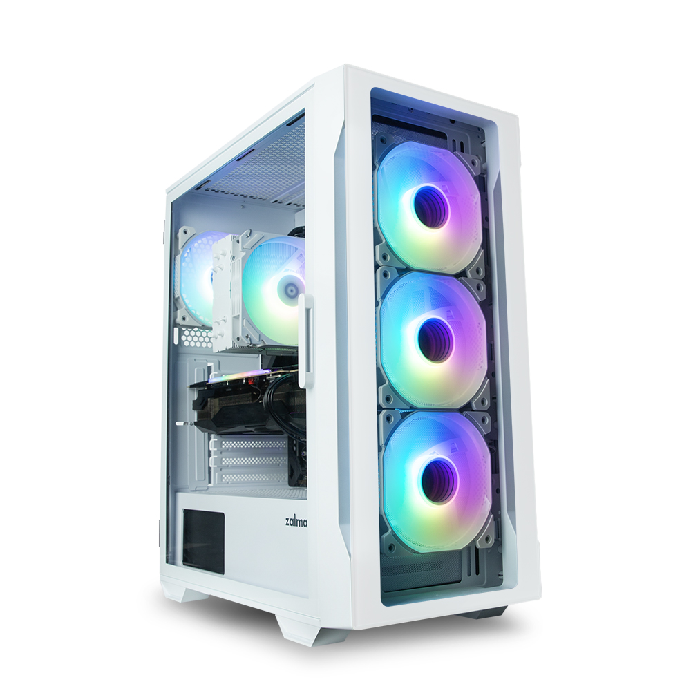 Корпус Zalman I3 NEO TG, Midi-Tower, без БП, белый