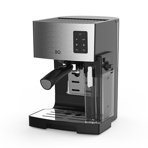 

Кофеварка эспрессо BQ CM9002, 1.45 кВт, кофе молотый, 1.4 л, автоматический капучинатор, черный/серебристый, CM9002