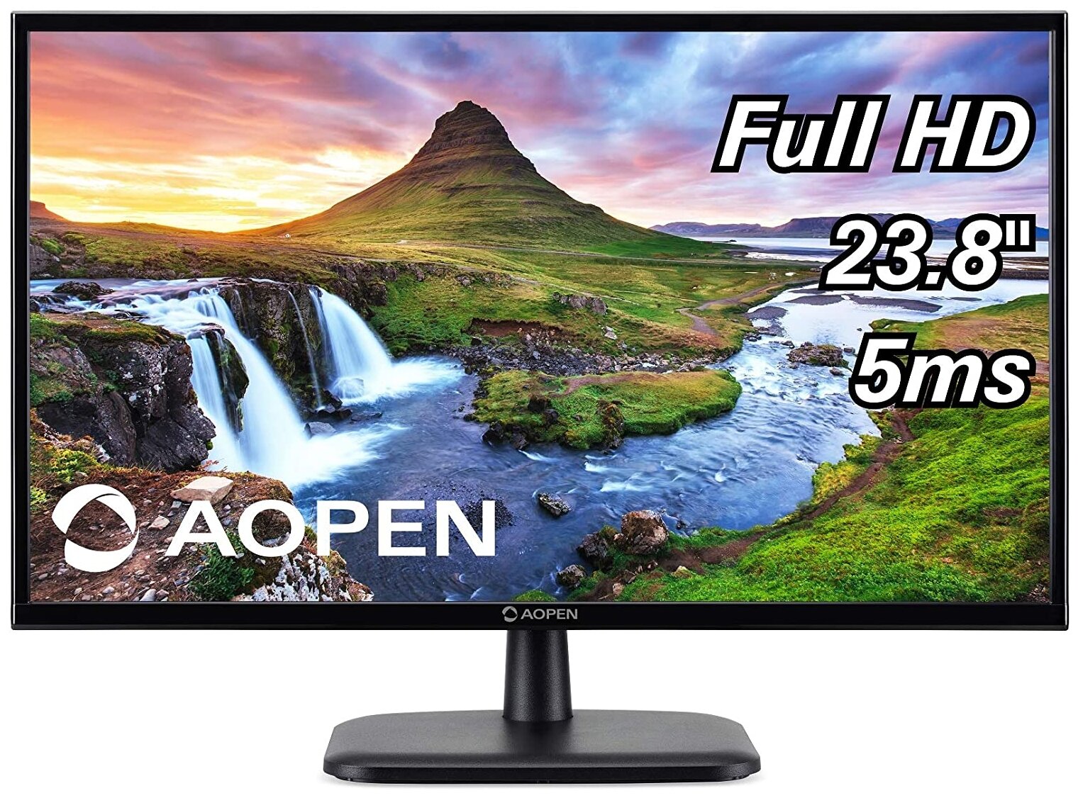 

Монитор 23.8" AOpen 24CV1Ybi VA, 1920x1080 (16:9), 250кд/м2, 5 мс, 178°/178°, VGA, HDMI, черный (UM.QC1EE.002), 24CV1Ybi