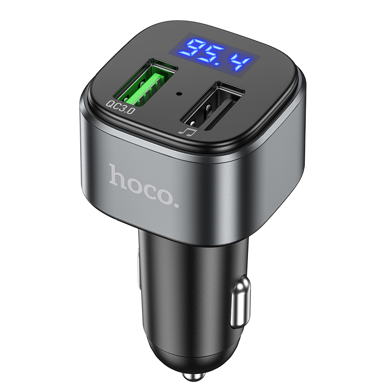 FM-трансмиттер Hoco E67, Bluetooth, USB, черный (6931474762122)