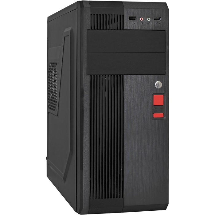 Корпус ExeGate UN-605B-UN600, ATX, Midi-Tower, черный, 600 Вт (EX294577RUS)