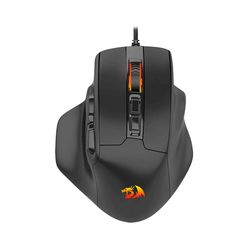 

Мышь проводная Redragon Bullseye M806, 12400dpi, оптическая светодиодная, USB, черный (71164), Bullseye M806