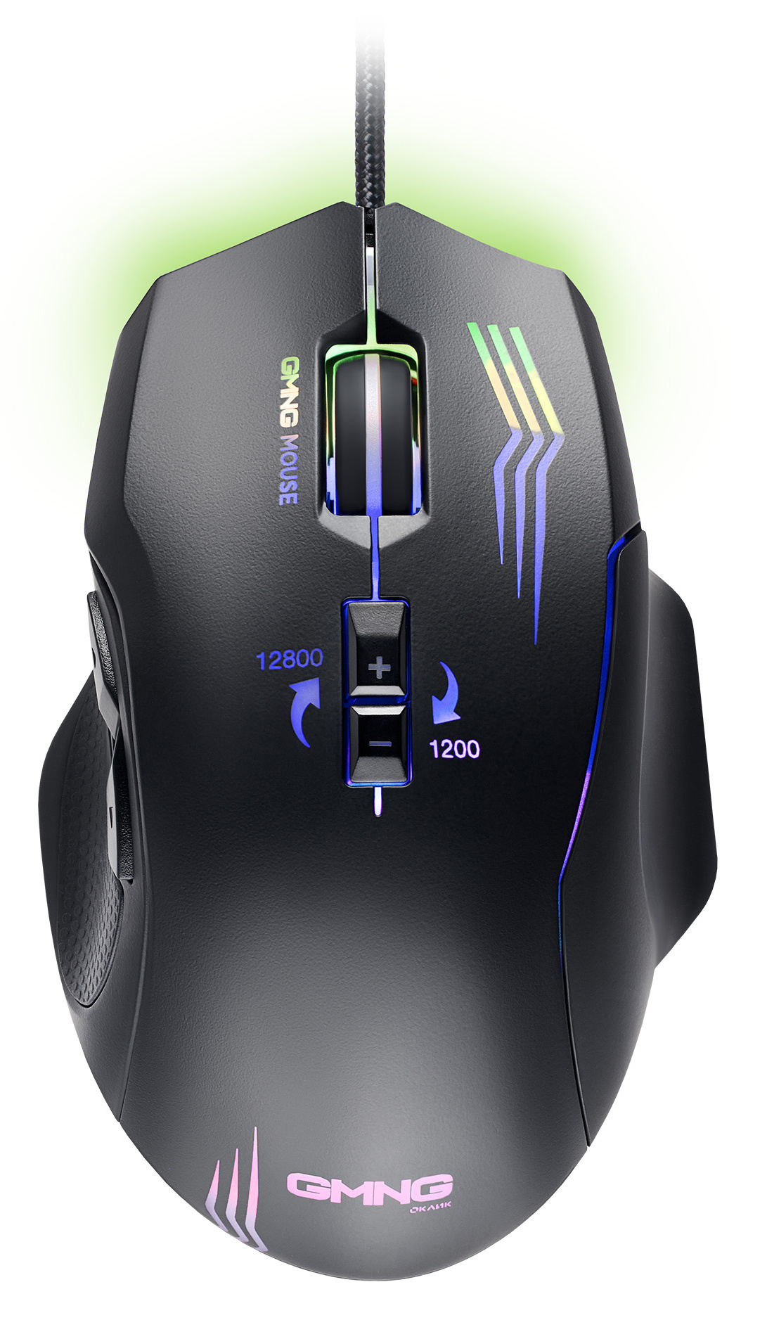 

Мышь проводная GMNG 930GM, 12800dpi, оптическая светодиодная, USB, черный (1651283), GMNG 930GM