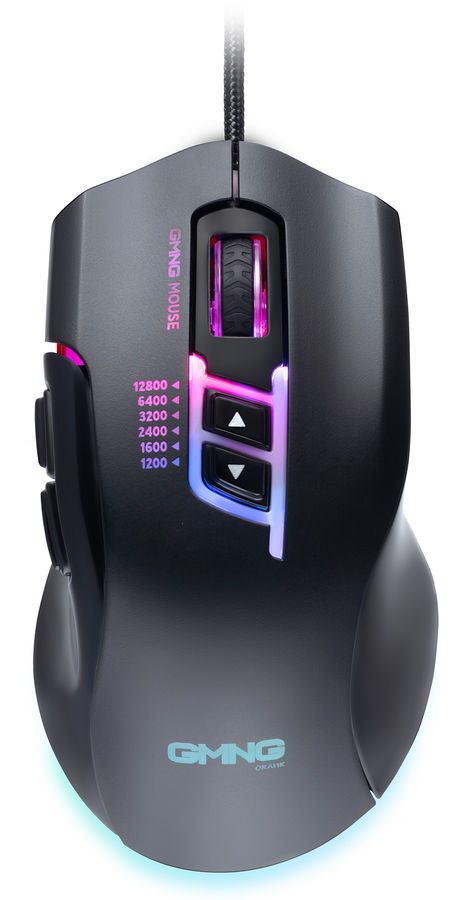 

Мышь проводная GMNG XM004, 12800dpi, оптическая светодиодная, USB, черный (1651282), GMNG XM004