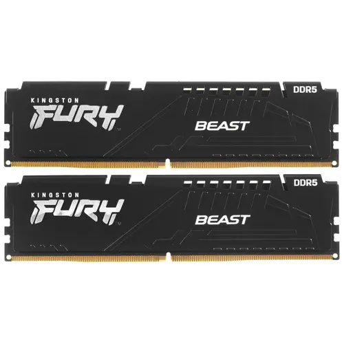 

Комплект памяти DDR5 DIMM 64Gb (2x32Gb), 5600MHz, CL36, 1.25V, Kingston, FURY Beast Black EXPO (KF556C36BBEK2-64) Retail, KF556C36BBEK2-64