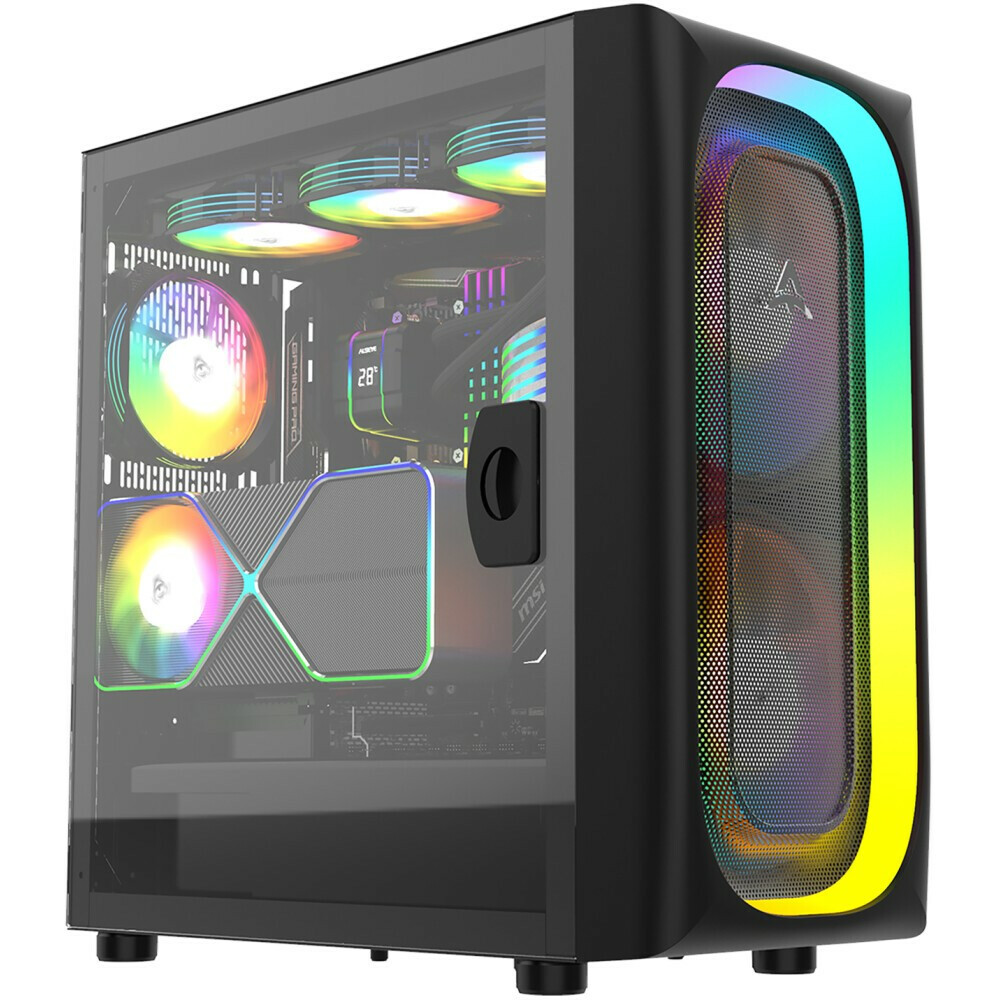 

Корпус Alseye Ai-B, EATX, Midi-Tower, USB 3.0, RGB подсветка, черный, без БП, Ai-B
