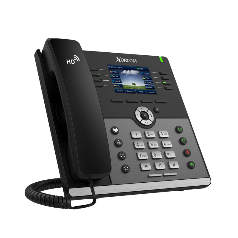 

VoIP-телефон Xorcom UC924U, 12 линий, 12 SIP-аккаунтов, цветной дисплей, PoE, черный (UC924U), UC924U