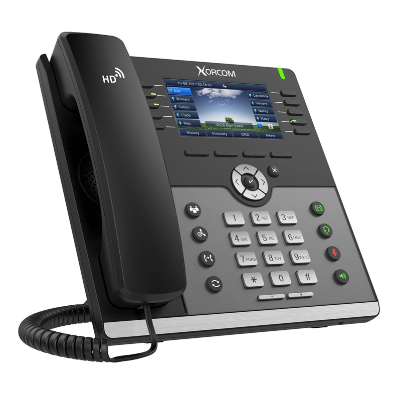 

VoIP-телефон Xorcom UC926S, 16 линий, 16 SIP-аккаунтов, цветной дисплей, PoE, черный (UC926S), UC926S