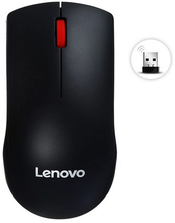 Мышь беспроводная Lenovo M120 Pro Wireless, 1000dpi, оптическая светодиодная, USB/Радиоканал, черный (0888019294)
