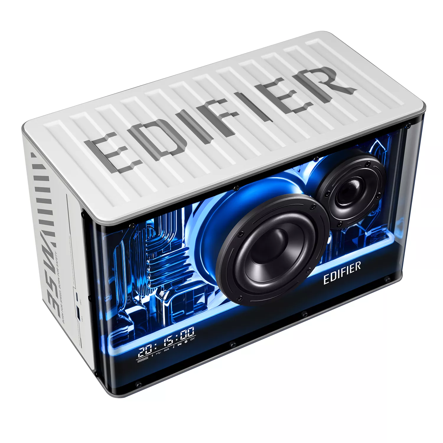 

Портативная акустика Edifier QD35, 40 Вт, AUX, USB, Bluetooth, подсветка, белый, QD35