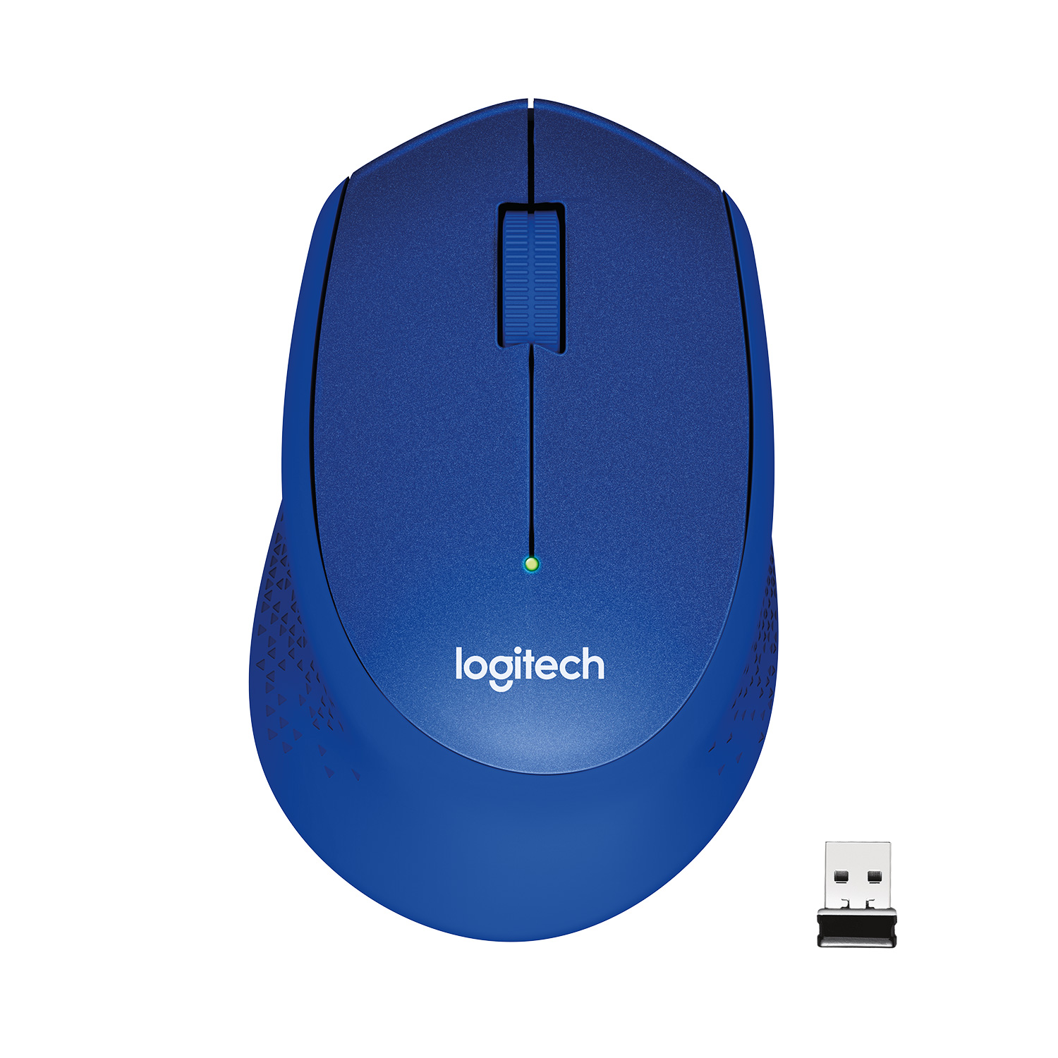 Мышь беспроводная Logitech M330 SILENT PLUS Blue, 1000dpi, оптическая светодиодная, USB, синий (910-004925)