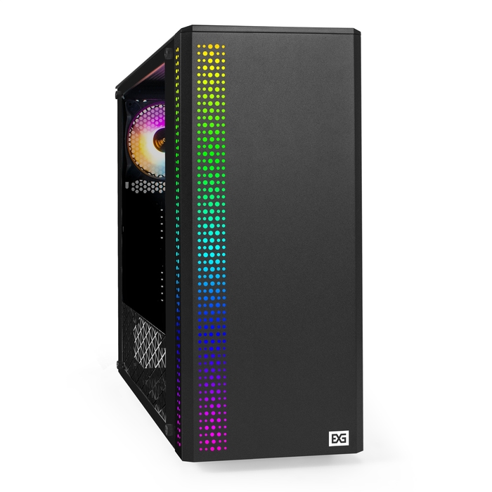 Корпус ExeGate Mistery Z4, ATX, Midi-Tower, USB 3.2, RGB подсветка, черный, без БП (EX294389RUS)