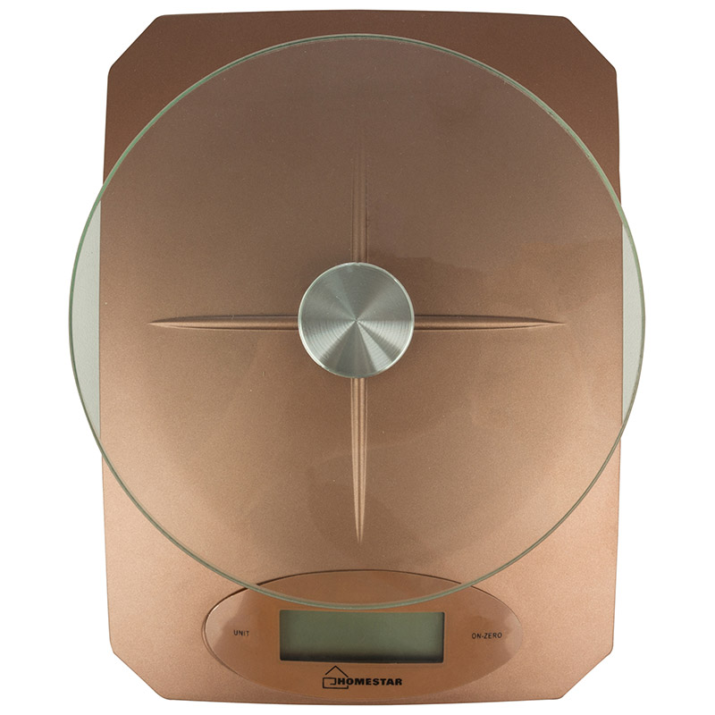 Кухонные весы электронные HomeStar HS-3002 5 кг, 1 х CR2032, бронзовый (002663)