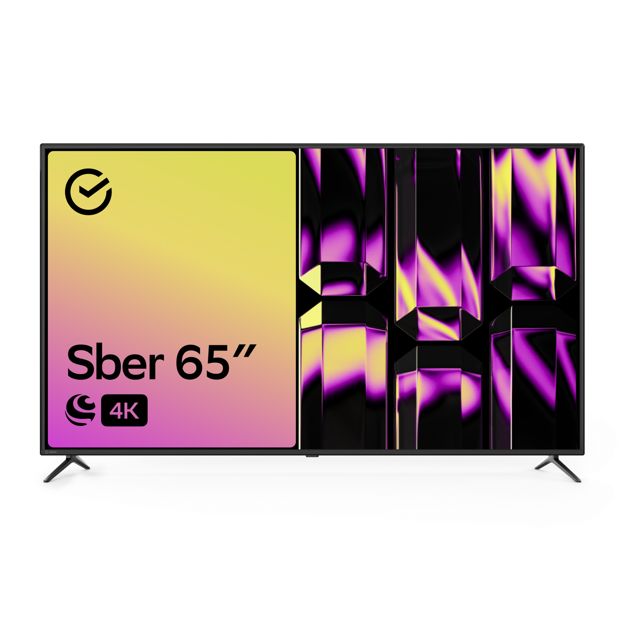 

Телевизор 65" Sber SDX-65U4014B, 3840x2160, DVB-T /T2 /C, HDMIx3, USBx2, WiFi, Smart TV, черный (SBER SDX-65U4014B), SDX-65U4014B