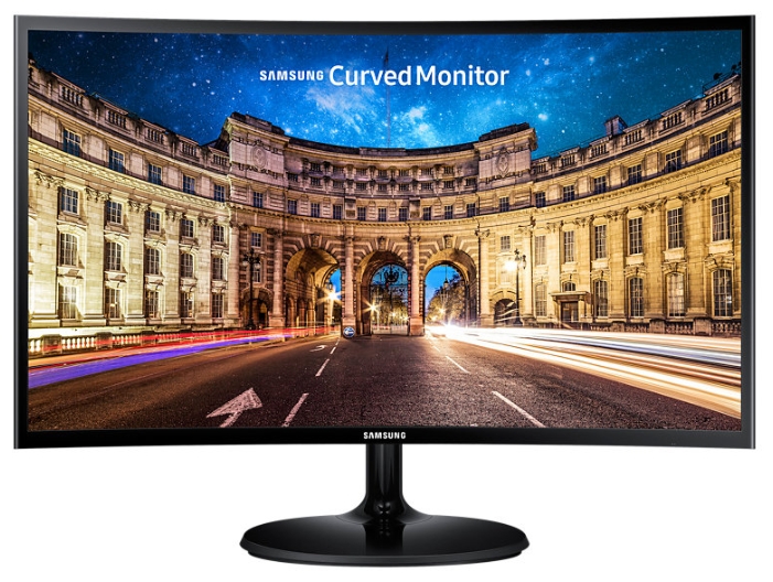 

Монитор 23.5" Samsung Curved C24F390FHI VA, изогнутый, 1920x1080 (16:9), 250кд/м2, 4 мс, 178°/178°, FreeSync, VGA, HDMI, черный (LC24F390FHIXCIRU), C24F390FHI