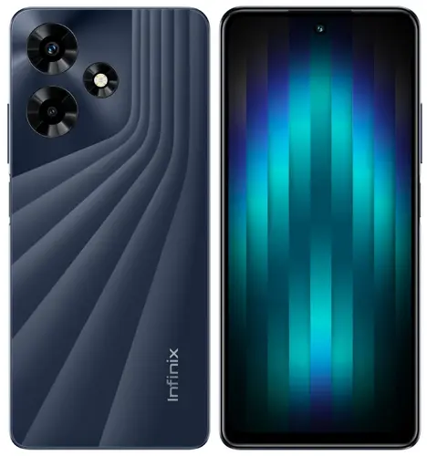 

Смартфон Infinix Hot 30, 6.78" 2460x1080 IPS, MediaTek Helio G88, 4Gb RAM, 128Gb, 3G/4G, NFC, Wi-Fi, BT, 2xCam, 2-Sim, 5000 мА⋅ч, USB Type-C, Android 13, черный (10040067), Hot 30