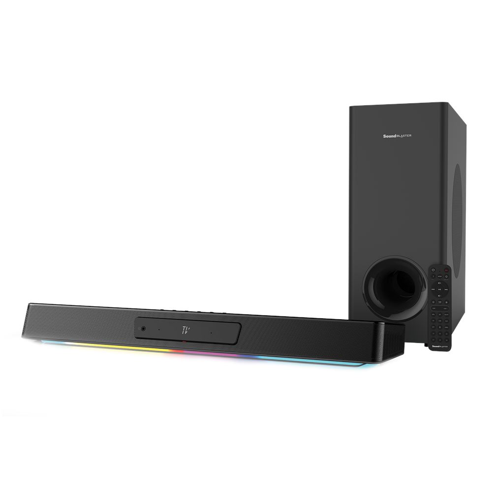 

Саундбар 5.1 Creative Sound Blaster Katana V2, 126 Вт, AUX, Bluetooth, подсветка, черный (51MF8380AA000), Sound Blaster Katana V2