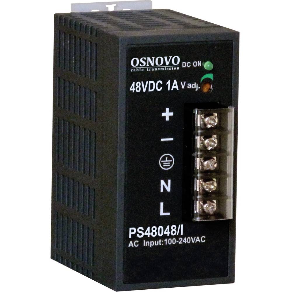 

Блок питания Osnovo, на DIN-рейку, черный (PS-48048/I)