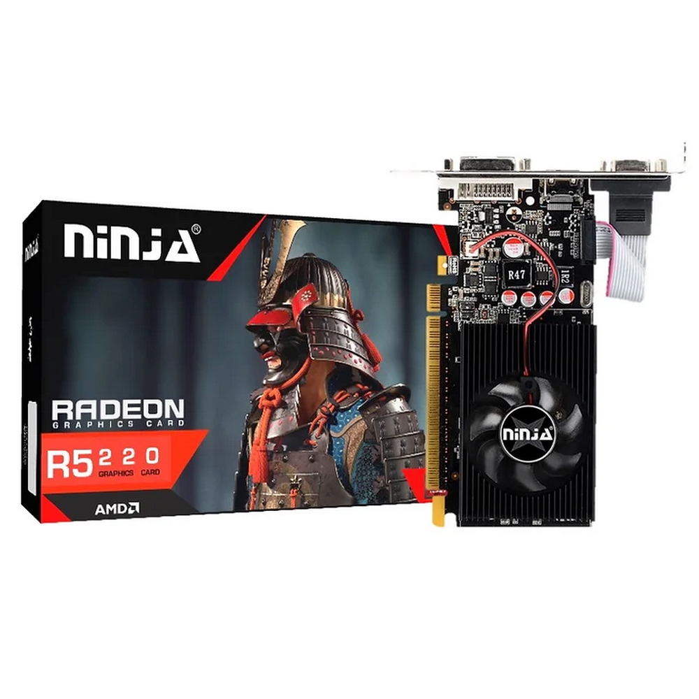 Видеокарта Ninja AMD Radeon R5 220 80SP, 2Gb DDR3