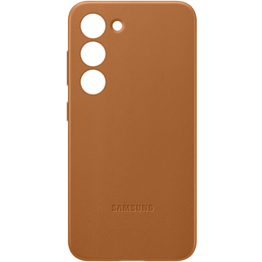 

Чехол-накладка Samsung Leather Case для смартфона Samsung Galaxy S23, кожа, бежевый (EF-VS911LAEGRU)