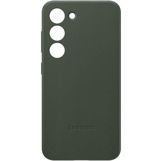 

Чехол-накладка Samsung Leather Case для смартфона Samsung Galaxy S23+, кожа, зеленый (EF-VS916LGEGRU)