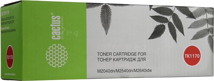 Набор картриджей лазерный Cactus CS-TK1170-12 (TK-1170/1T02S50NL0), черный, 7200 страниц, 12 шт., совместимый для Kyocera Ecosys M2040dn/ M2540dn/M2640idw - фото 1