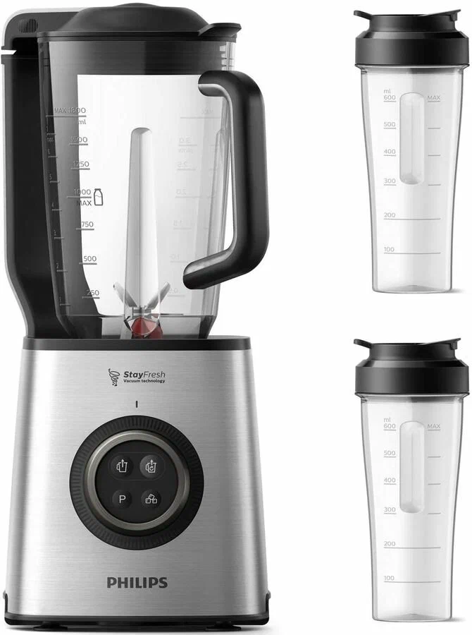 

Блендер стационарный Philips HR3756/00 1.4 кВт, 1.8 л, металлик (HR3756/00), HR3756/00