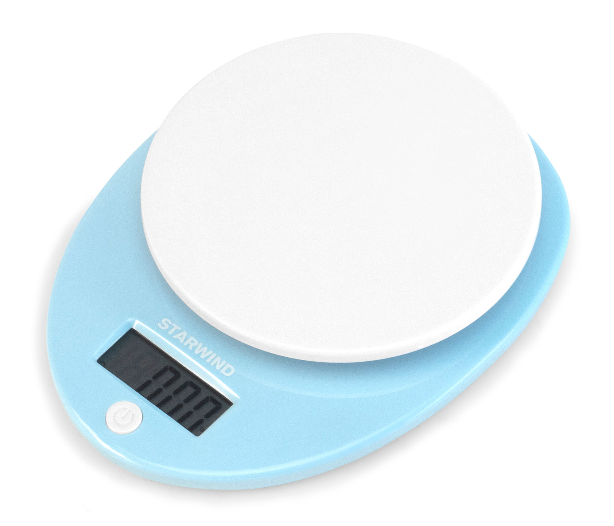 Кухонные весы электронные Starwind SSK2256 5 кг, AAA, голубой (SSK2256)